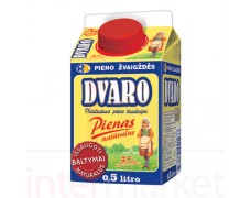 Pienas DVARO 3,5% 0,5L